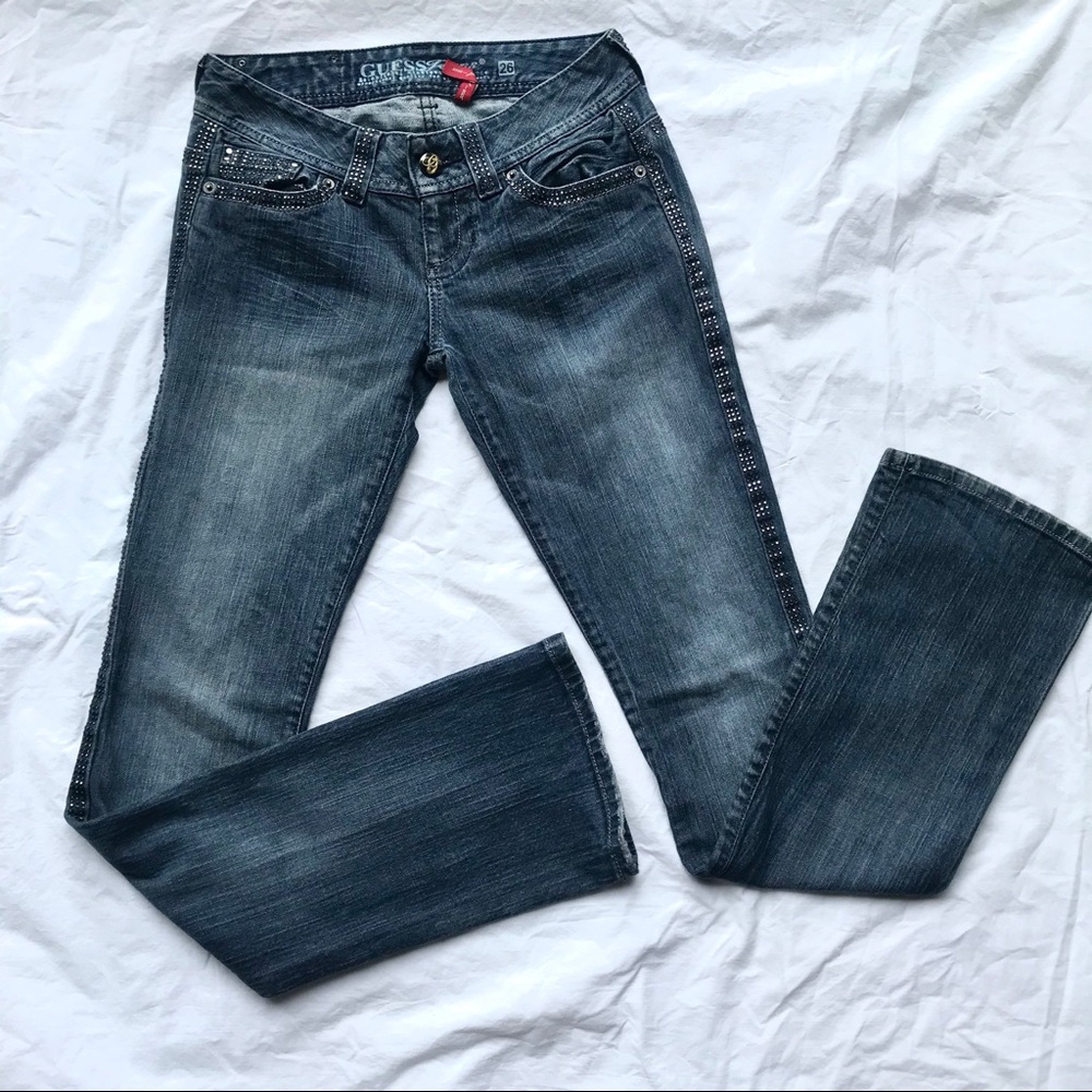 GUESS Bootcut Embellished Jeans Dare Devil…